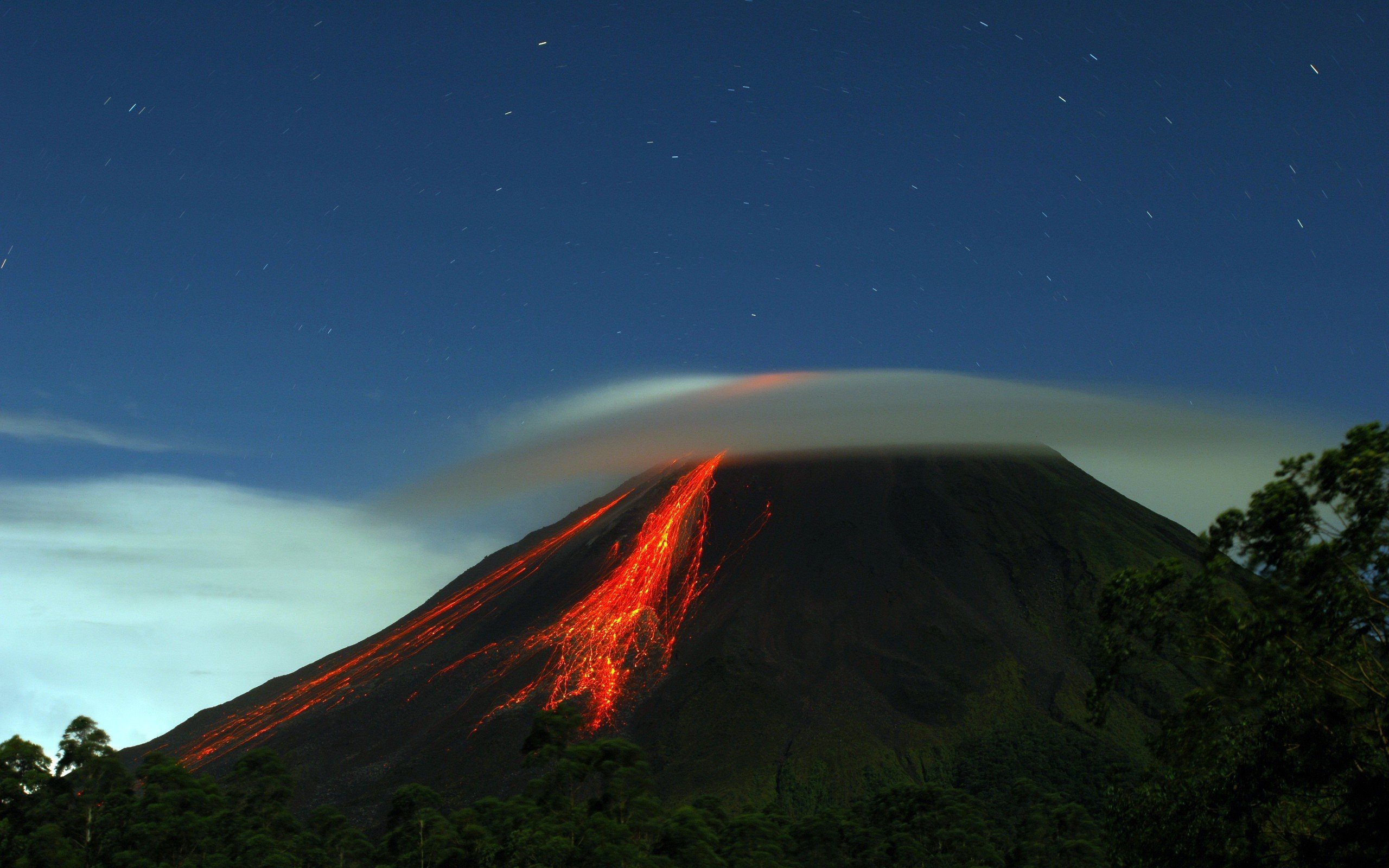 Volcanic Lenticular Landscape Wallpaper