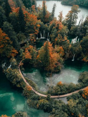 Editor's Choice - Plitvice Lakes Landscape Wallpaper